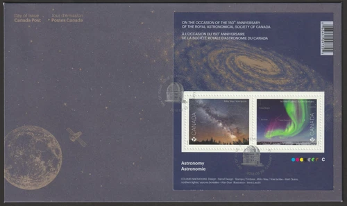 Canada #3102, Astronomy, Northern Lights & Milky Way, First Day Cover, FDC 2018