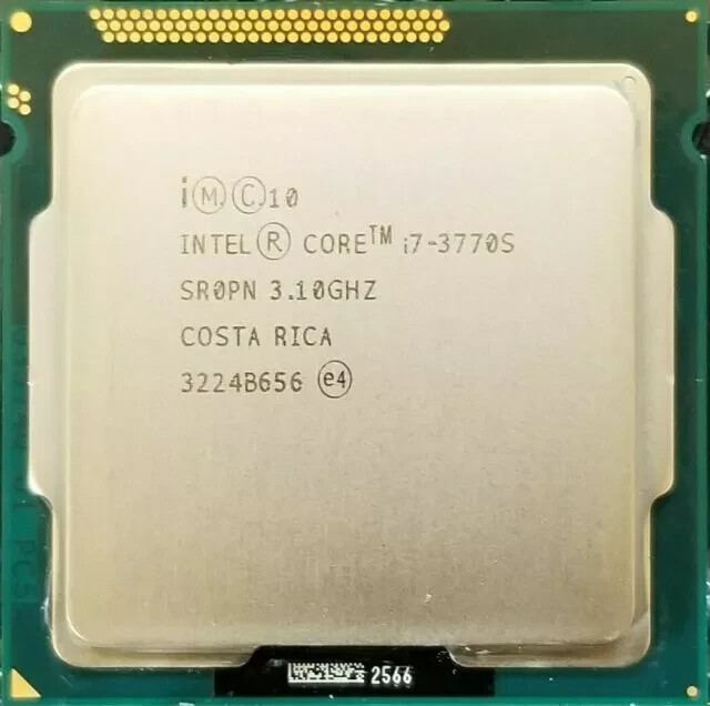 Intel Core i7-3770S SR0PN 4 cores 8 threads 3.1GHz LGA1155 Socket