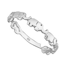  Solid Sterling Silver Elephant Band Polished Ring 4mm Wide Sizes G-Z/ 20 Sizes