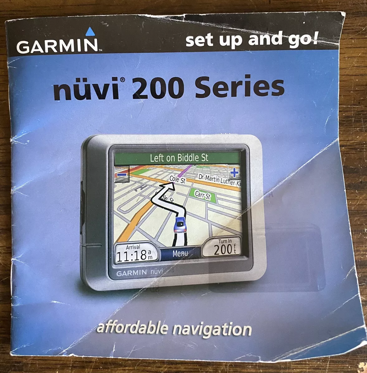 Garmin Nuvi 200 Series Instruction Book eBay