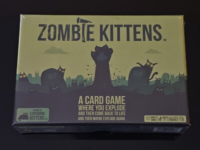 ZOMBIE KITTENS Cat Card Game by Exploding Kittens NEW SEALED 2-5 Players Ages 7+