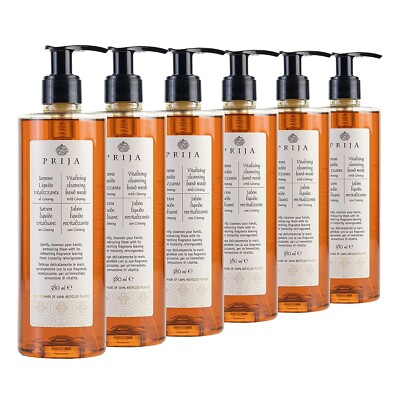 Prija Flüssigseife mit Ginseng Seife Soap Wellness Spa  5x 380ml Flakon Kosmetik