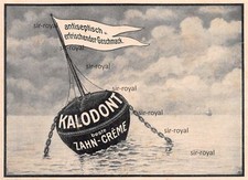 Kalodont Zahncreme - 1914 - Historische Werbung - Reklame ~18x13cm