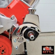 Big Block Chevy Polished Aluminum Power Steering Bracket Long Water Pump 396 454