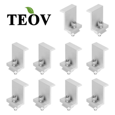 4-20PCS Solarmodul Halterung Solar Endklemme Randklemme Photovoltaik Befestigung