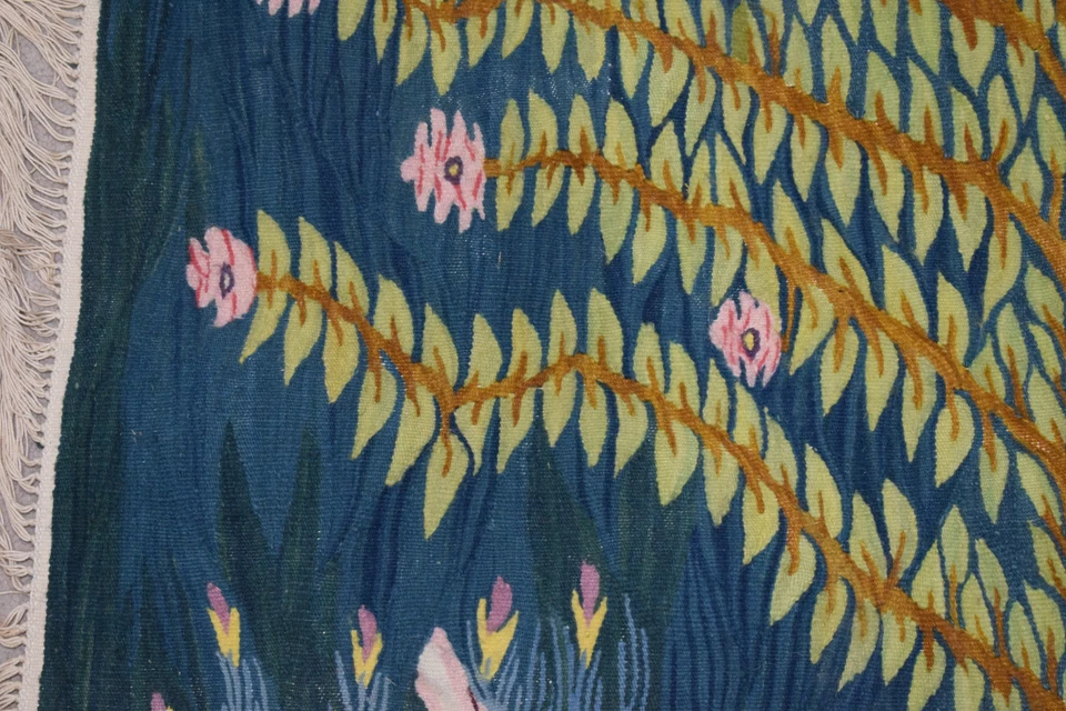 Tapiz colgante de pared tejido a mano de 3,5 pies-arte popular egipcio-decoración del hogar alfombra Kilim- Foto 4 de 4