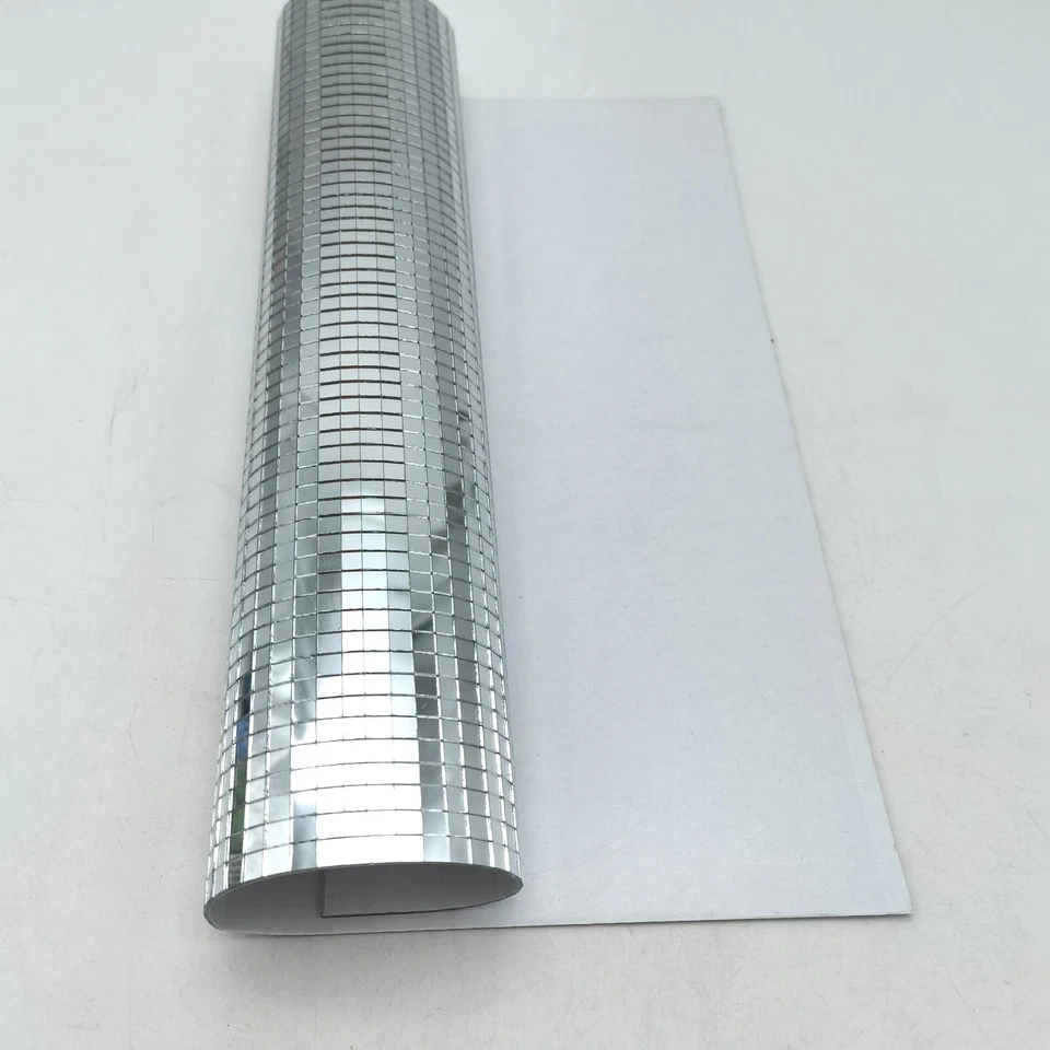Spiegelmosaik Spiegelglasfliesen 5x5mm/30x30cm selbstklebend Silber 3136St/Blatt - Bild 2 von 4