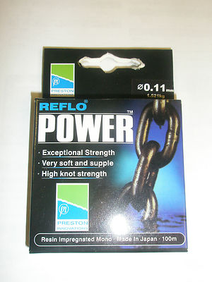 Preston Innovations Reflo Power Line 100m ALLE SORTEN Angelgerät
