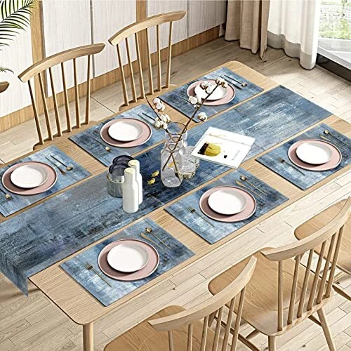 Modern Grey Wood Placemats