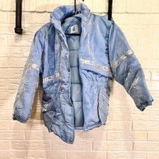 Kids large London Fog blue floral puffer jacket