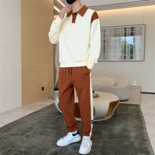Mens Sweatsuits 2 Piece Sweatshirt Tracksuit Sets Pants Jogging Suits