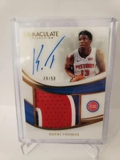 KHYRI THOMAS 2018 Panini Immaculate PREMIUM /50 RPA Rookie  Auto  RC On Card Aut