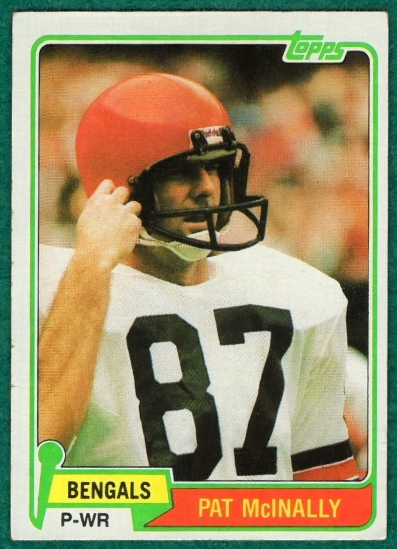 Pat McInally - 1981 Topps #383 - Cincinnati Bengals Football Card