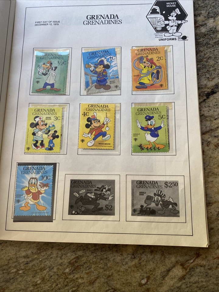 Disney world of postage stamps collecting album with Stamps eBay