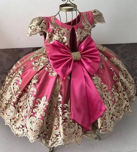 Kids Dress Girls Wedding Tulle Lace Dress Princess Party Pageant Formal Gown - Picture 9 of 30