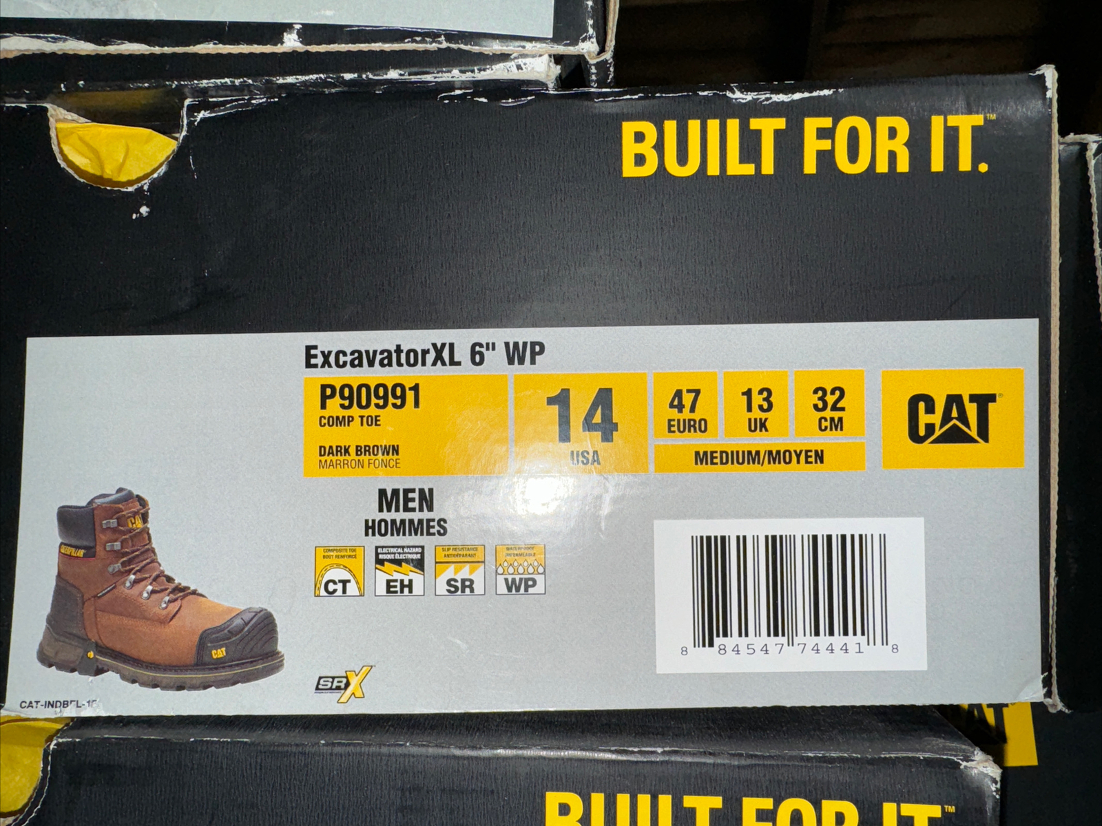 Caterpillar Men's Excavator XL 6" Waterproof Composite Toe Boot Leather