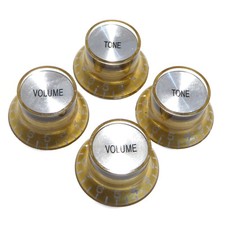 Left Handed Gold/Silver  Volume & Tone Knobs for Gibson Epiphone Les Paul SG