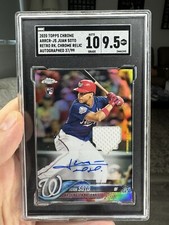 2020 Topps Chrome Retro Rookie Relics Auto /99 Juan Soto SGC 9.5