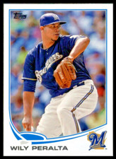 2013 TOPPS #381 WILY PERALTA MILWAUKEE BREWERS