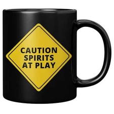 Spirits in Play Black Mug