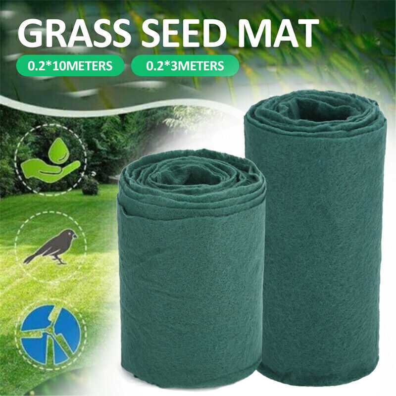 3M/10M Grass Seed Mat Roll Biodegradable Lawn Seed Mat Grass Seed Germination eBay