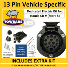 13 Pin Towbar Electrics Wiring Kit for Honda CRV 2018> Vehicle Specific