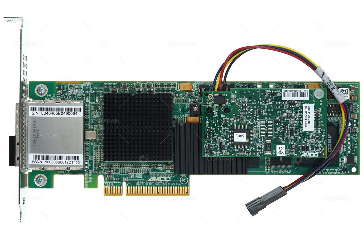 Contrôleur RAID AMCC LSI 9690SA-8E SAS Dual Port PCI-E - 700-3404-01J