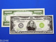 Reproduction $10,000 1934 FRN US Paper Money Currency Copy