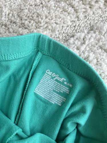 Girls Justice Blue Shirt Purple Teal Capris Outfit Lot 8 - Picture 6 of 6