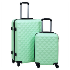 Trolley set 2pc Mint ABS hardcase 55x36x22 & 76x48x28cm 4x360° wheels lock nests