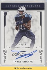2016 National Treasures Rookie Signatures 45/99 Tajae Sharpe #148 Auto READ 5x8