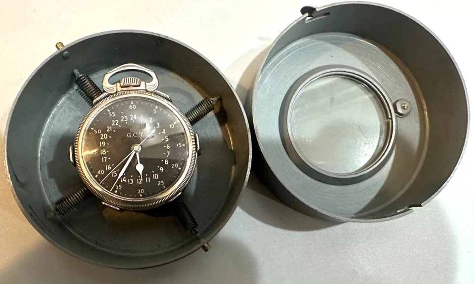 Reloj Bolsillo Hamilton 4992B US Military Master Navegación, Con Estuche Metálico 1941 Foto 4 de 4