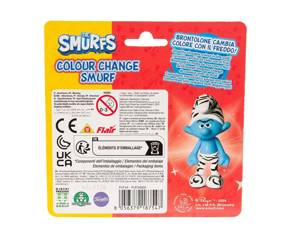 Smurfs Color Change Twinpack Figures – Giochi Preziosi 2 x 5cm Magic Toys Choose - Image 3 of 4