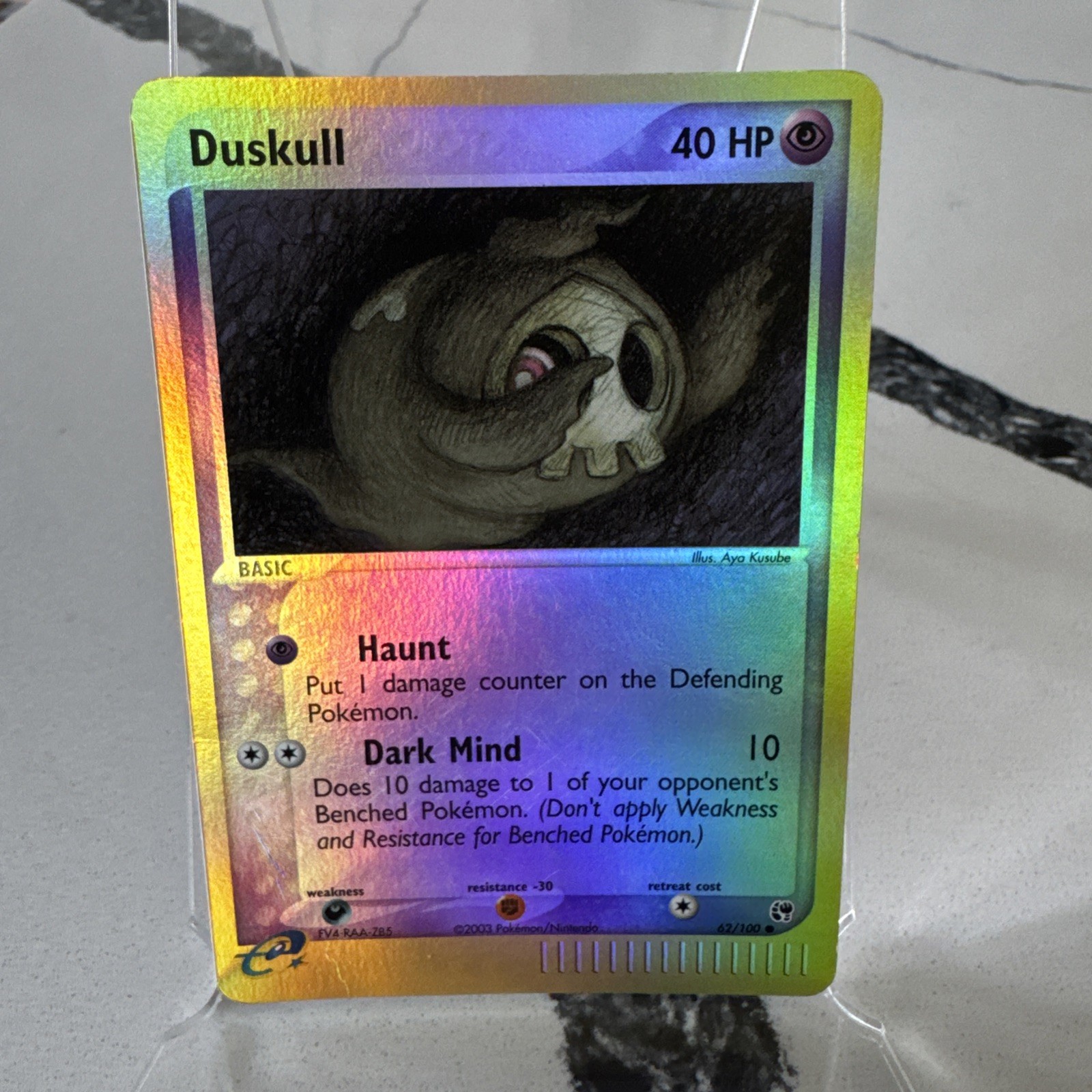 Nintendo Duskull 62/100 Sandstorm 2003 40 HP Common Reverse Holo English
