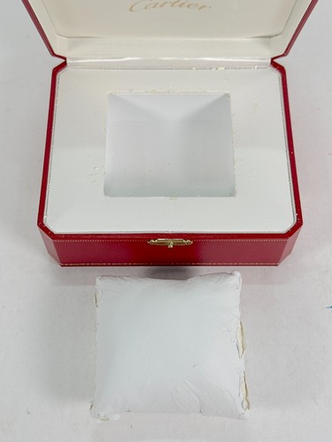 Caja de reloj CARTIER GENUINO VINTAGE Folleto COWA 0043 DVD cuero 250604011eA - Imagen 8 de 11