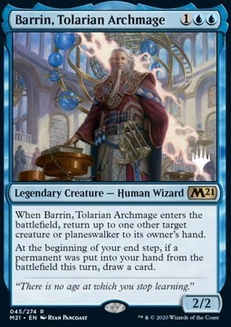 Magic/MTG Barrin, tolarianischer Erzmagier (V.1) PM21-45 Rare Deutsch NM Foil