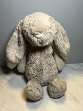 Jellycat Bashful Beige Bunny Plush Doll Medium London Lovey Soft Toy 12"