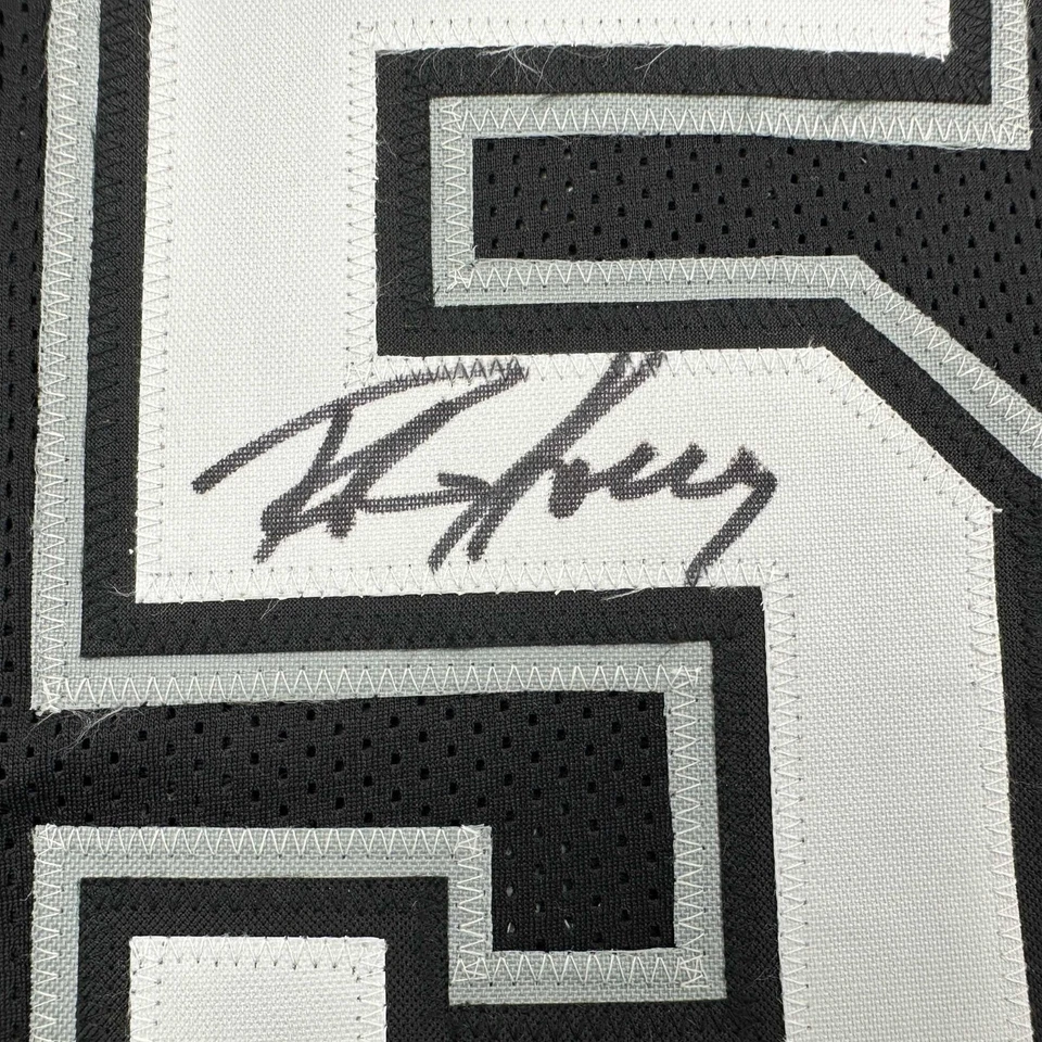 Autographed/Signed Robert Horry San Antonio Black Jersey Beckett BAS COA - Image 3 of 4