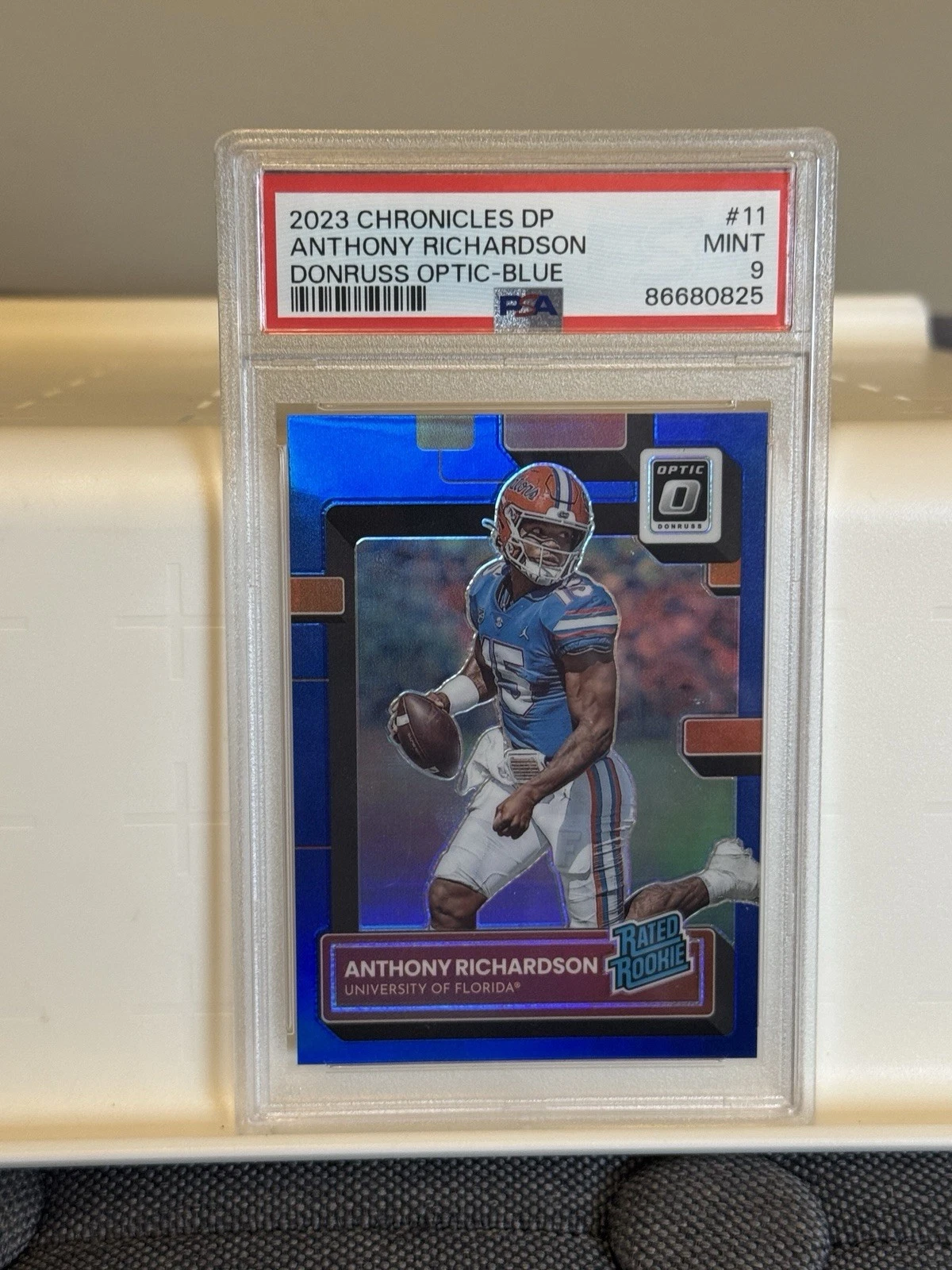 Anthony Richardson Panini Chronicles Draft Picks Donruss Optic #11 Blue
