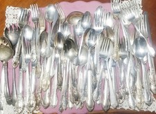Vintage Silver Plated Flatware Mixed Lot, 70+ Unsearched Silverware Pieces Box2 