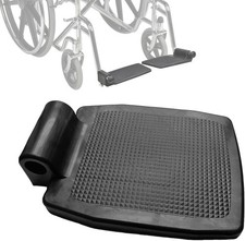 Universal Wheelchair Footplate Replacement, Leg Pedal Footrest Pad, Black
