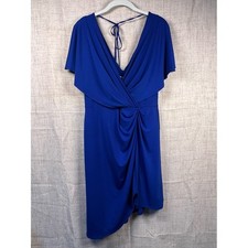 Cushnie Dress Blue NWT for Target V Neck Asymmetrical Royal Blue women's 6