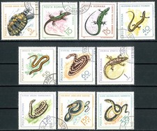 ROMANIA OLD STAMPS 1965 Reptiles - USED/CTO
