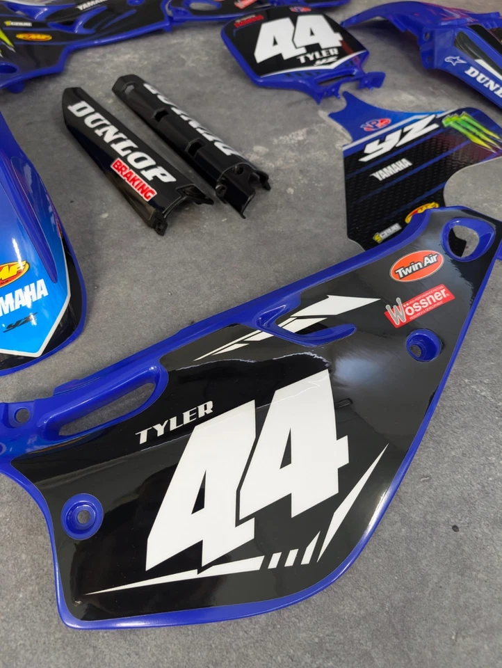 Plásticos + Gráficos Yamaha YZ 80 1993-2001 Número de carrera personalizado Foto 4 de 4