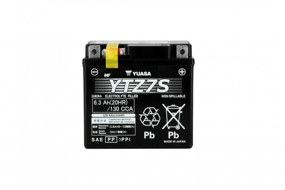Batterie SLA Yuasa pour Moto Derbi 125 Terra 2007 à 2012 YTZ7-S / 12V 6Ah Neuf - Photo 4/4