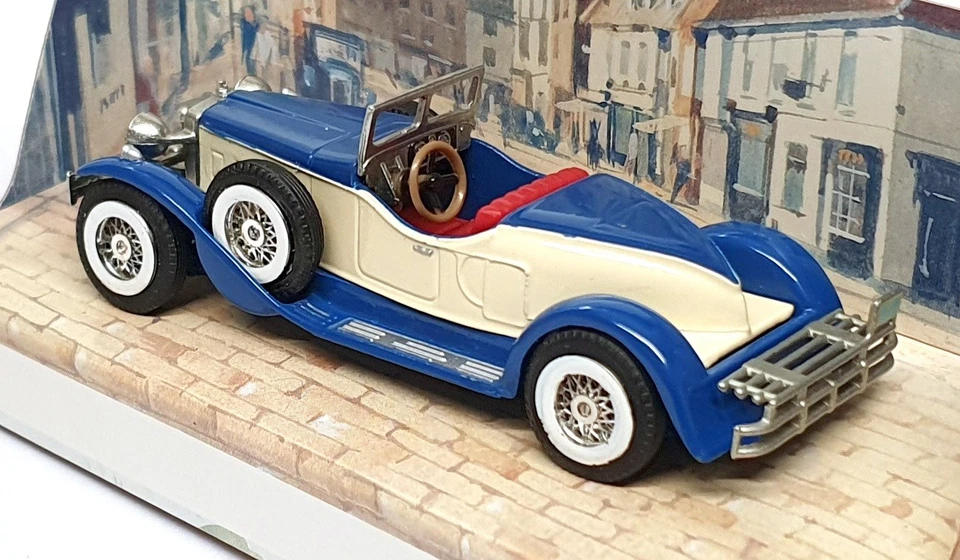 Matchbox Appx 10cm Long Diecast Y-14 - 1931 Stutz Bearcat - Blue/Cream - Image 2 of 4