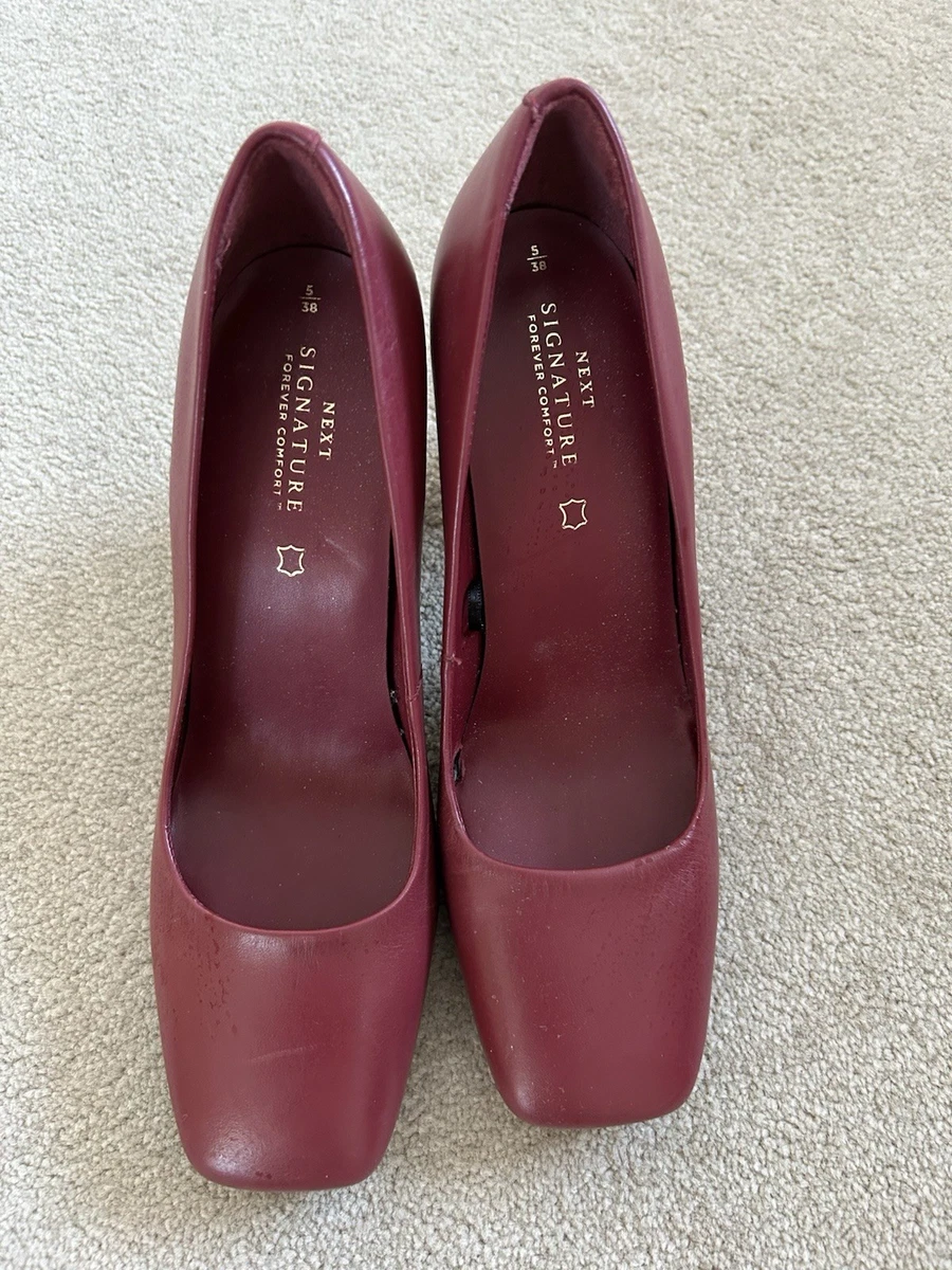 Escarpins En Velours Rouge Next - Taille UK 5 (pointure 38 FR) - Occasion Bon état