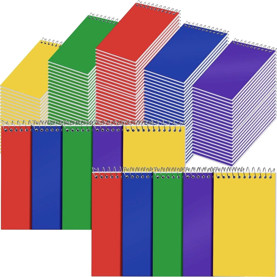 100 Pcs Spiral Memo Pads - 3x5 Inch College Ruled - Image 3 of 4