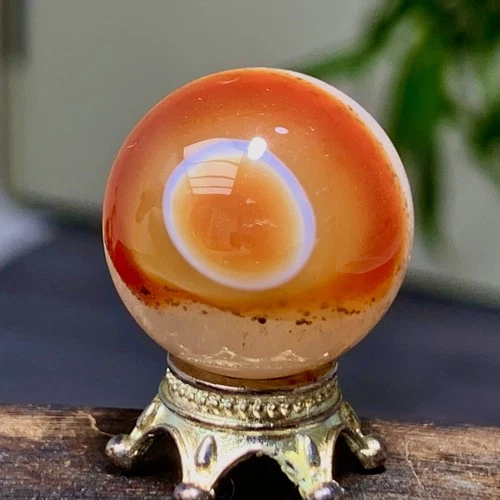 10G Natural Gobi Agate Eye Agate//Crystal mineral Ball Madagascar**