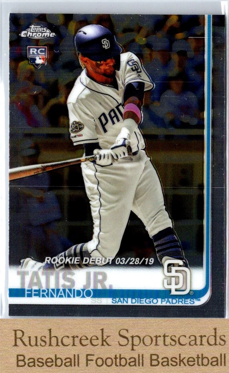 Fernando Tatis Jr. 2019 Topps Chrome Update #54 Rookie Debut